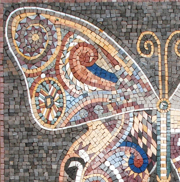 ⁦Bohemian Patterned Butterfly Mosaic Wall Art⁩ - الصورة ⁦2⁩