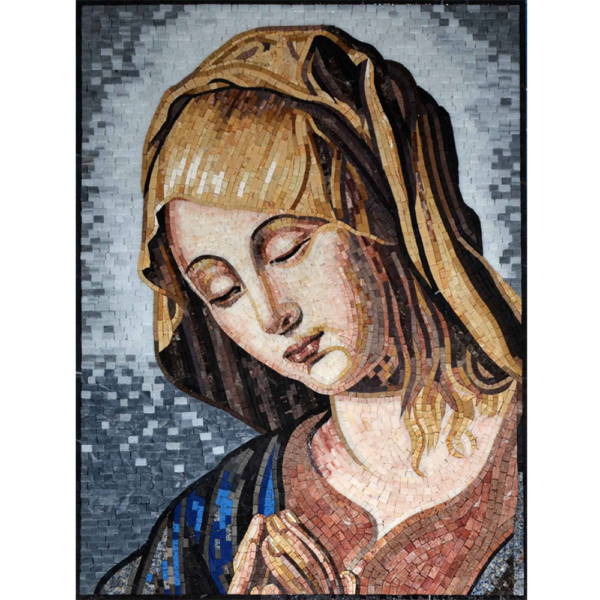 Virgin Mary Mosaic Artwork - Handmade